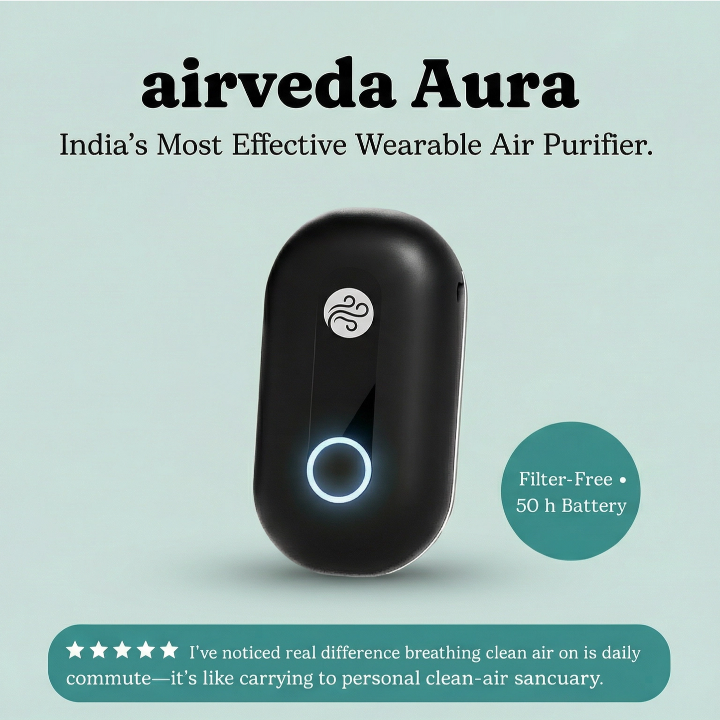 airveda Aura- India's Most Effective Wearable Air Purifier