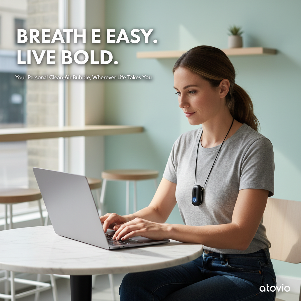atovio Pebble- India's Most Effective Wearable Air Purifier